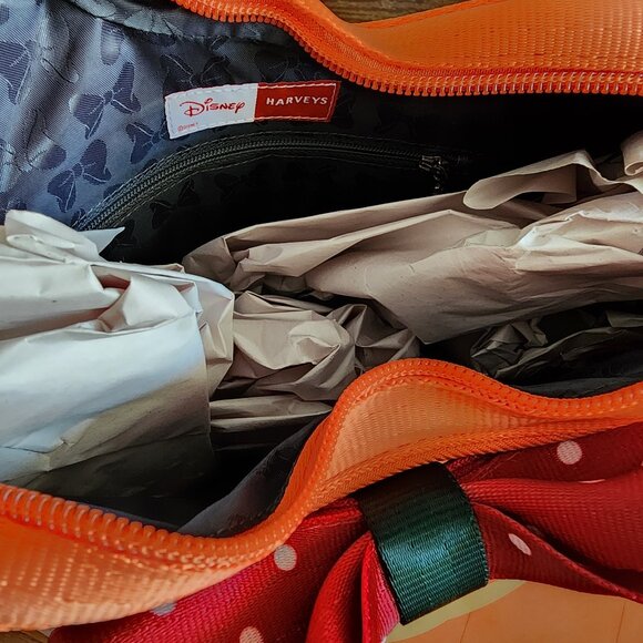 Harveys Disney Halloween Minnie Pumpkin Crossbody & Dust Bag Limited Edition NWT - Picture 7 of 16